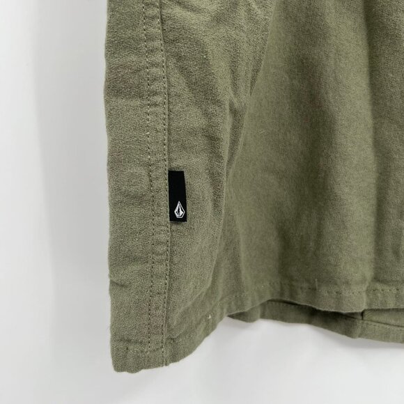 Volcom Green Short Sleeve Button-Up Shirt | Size L - Picture 3 of 6